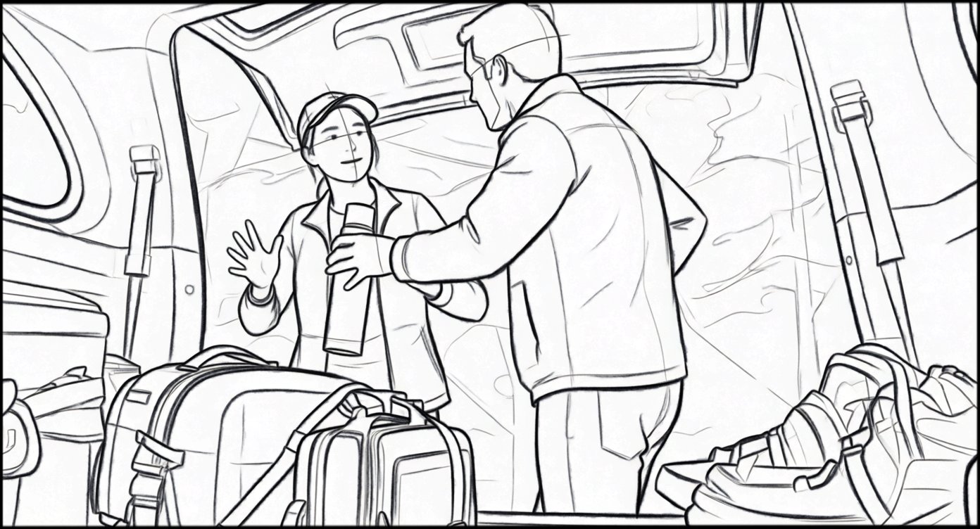 Storyboards - storyboard frame 2 by Dakota Warren